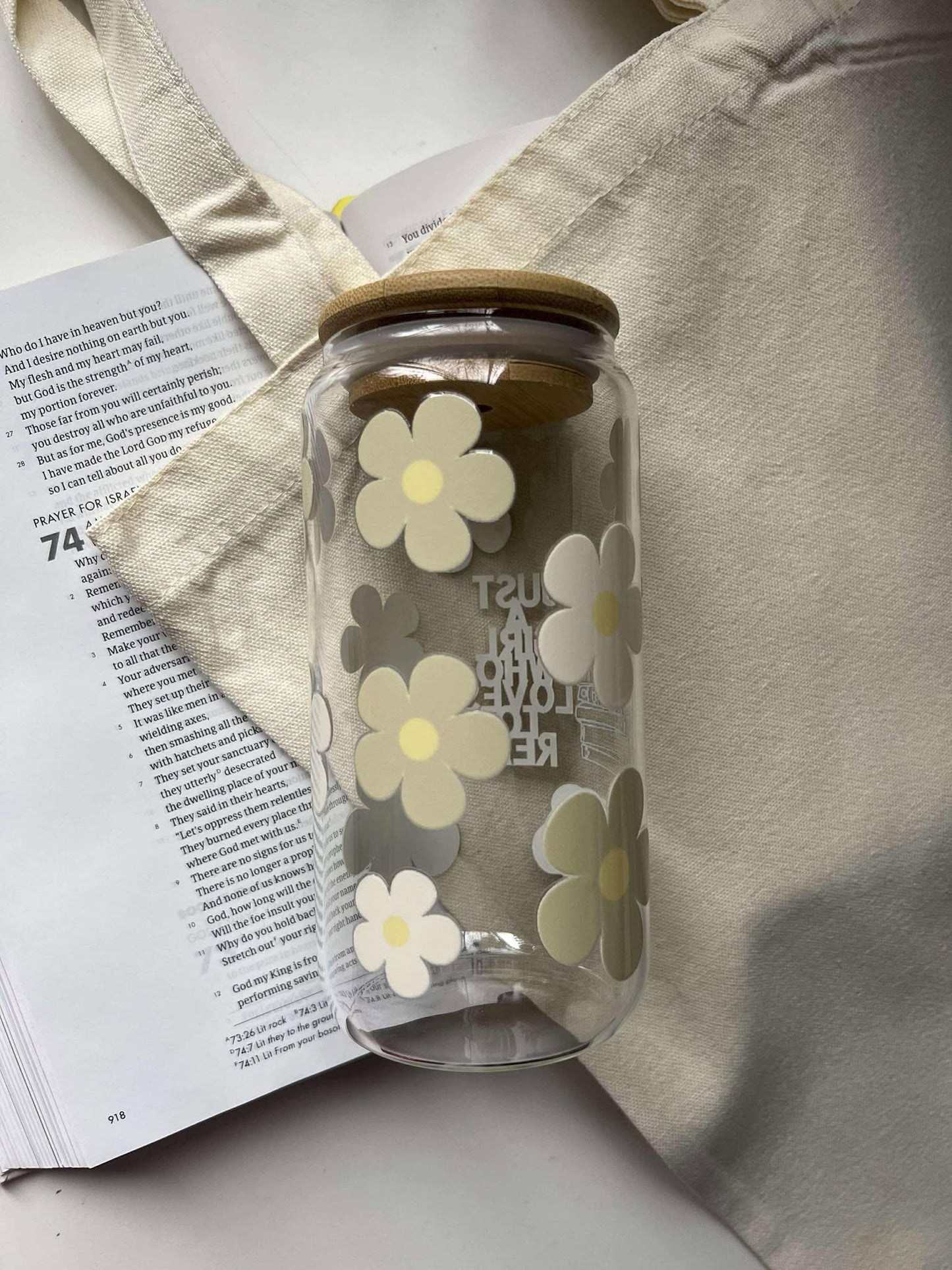 Book Lover Glass Cup