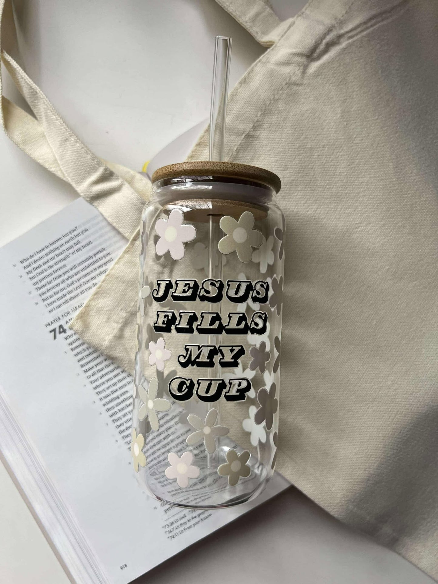 Jesus Fills Glass Cup