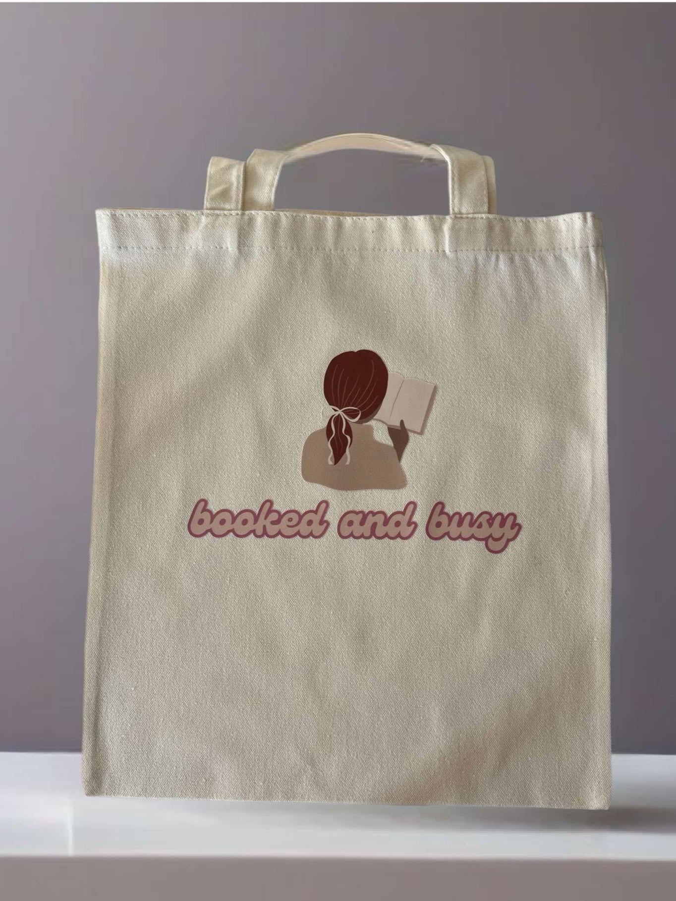 Booked & Busy Tote Bag