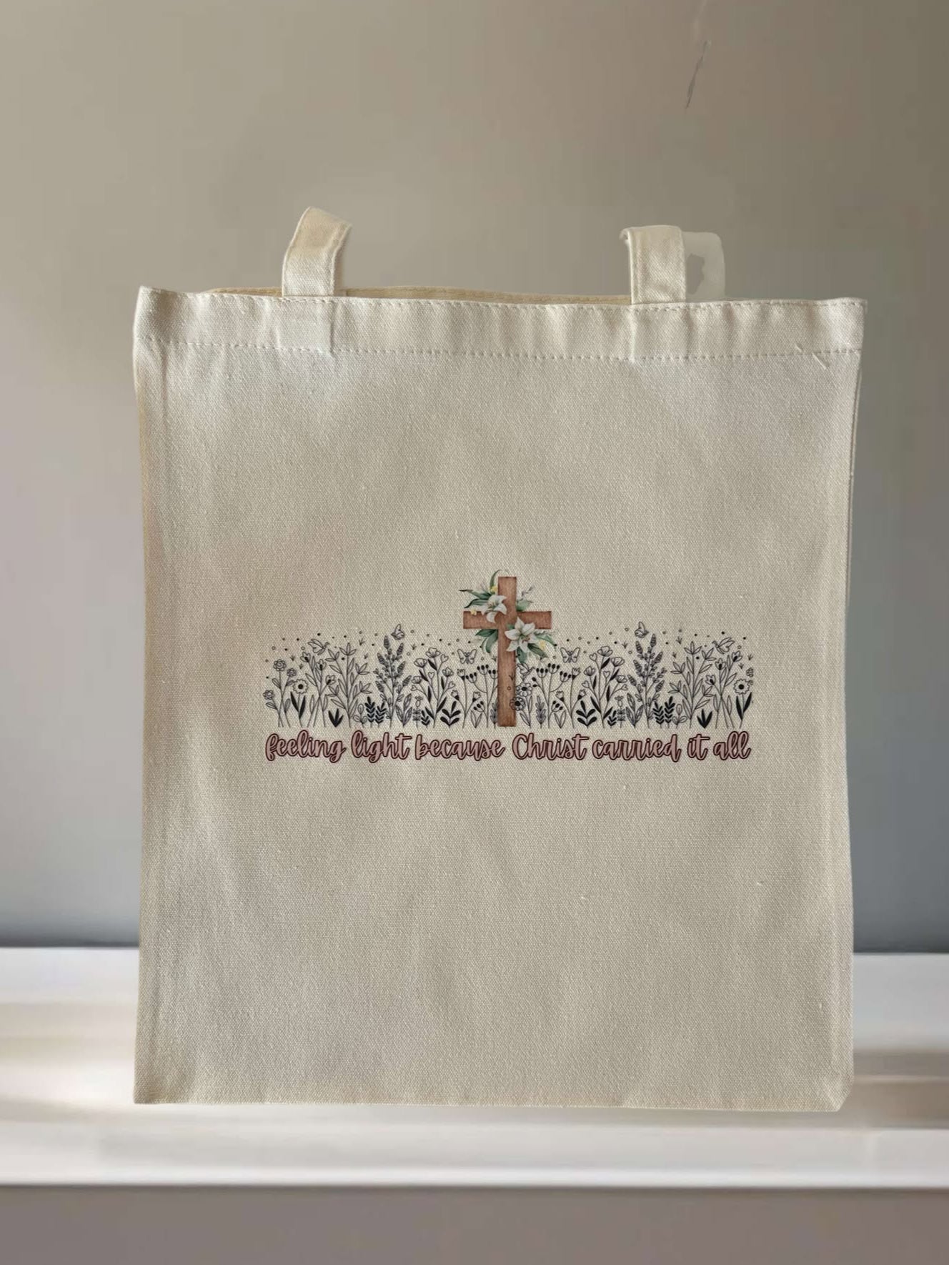 Christ Carried Tote Bag