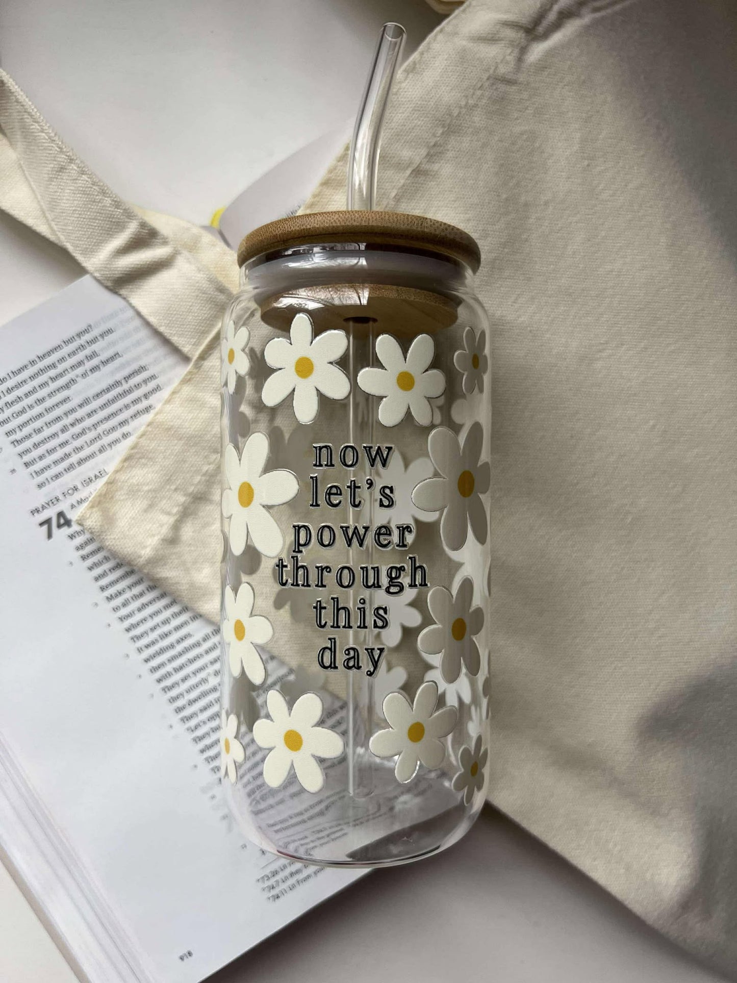 Power Through Glass Cup