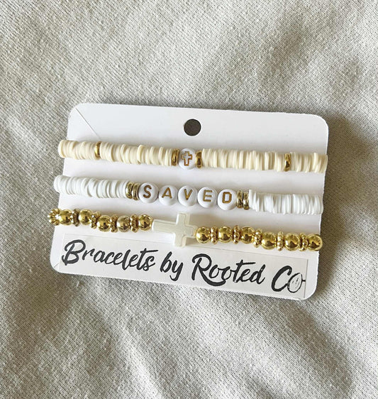 Saved/ Beige Bracelet Set