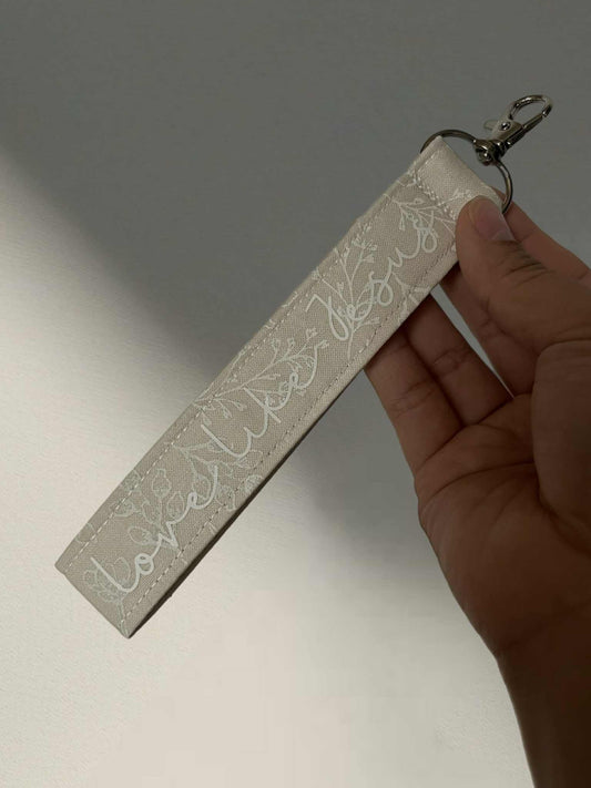 Beige Wristlet