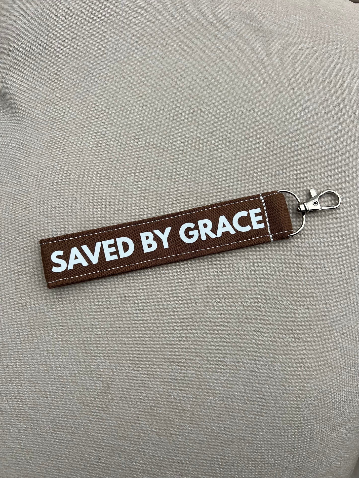 Brown wristlet