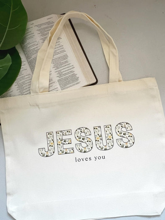 JESUS loves you tote