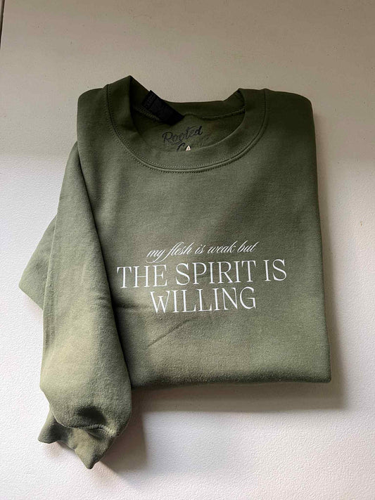 Spirit Willing Crewneck