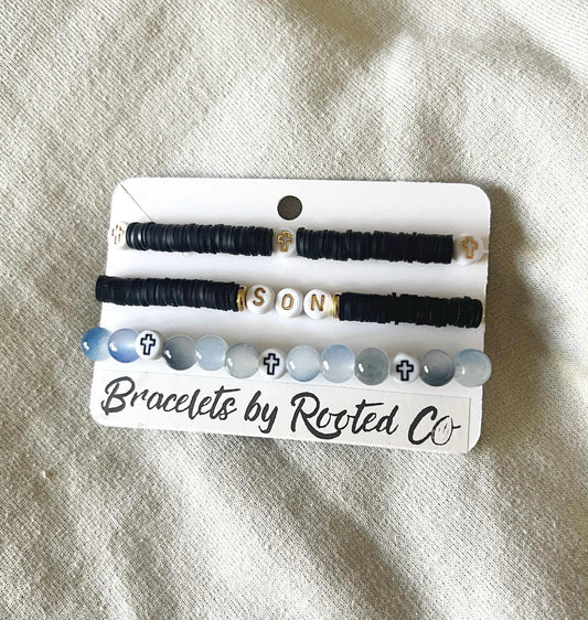 Son//Blue Bracelet Set